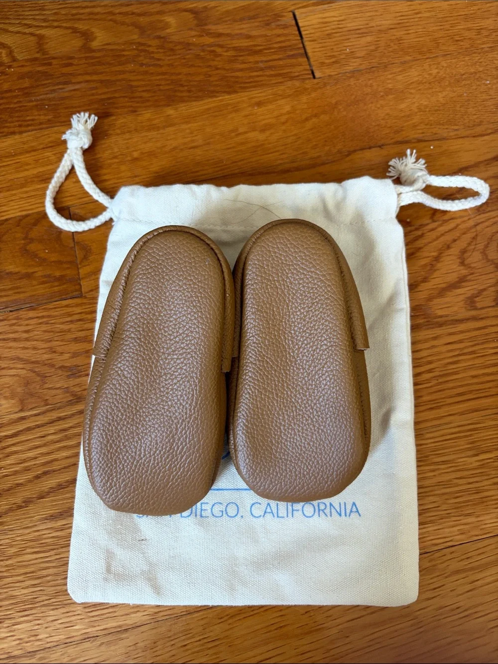 Classic Brown Baby Moccasins - Soft Leather Slip-On